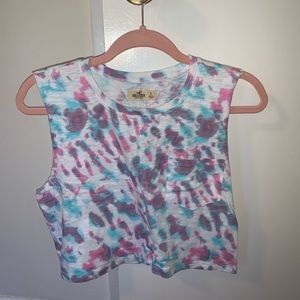 NWT: Hollister Tie-Dye Muscle Crop Tank